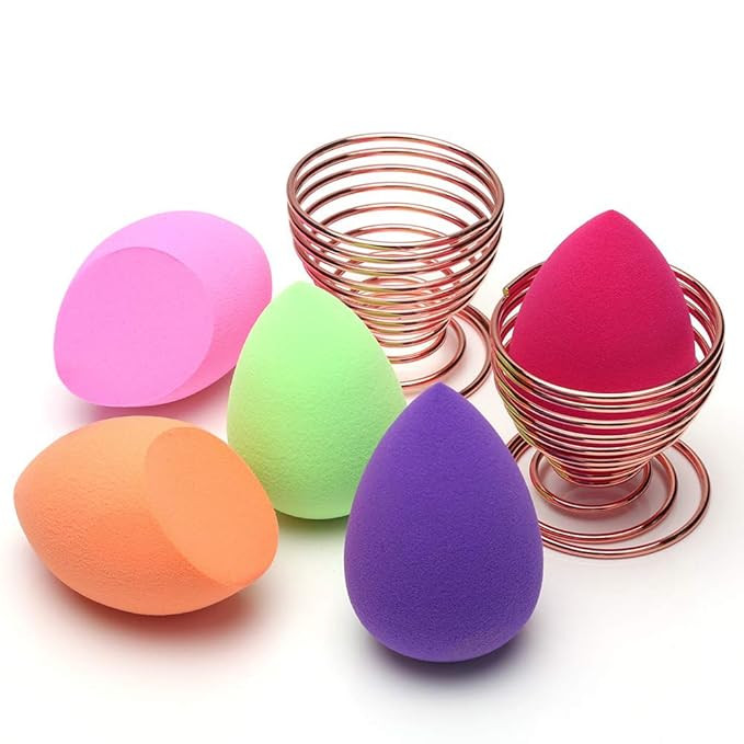 O'vinna [5-Pack] Makeup Sponge and Powder Puff Sponge Support Display Stand (5Pcs Makeup Blender ... | Amazon (US)