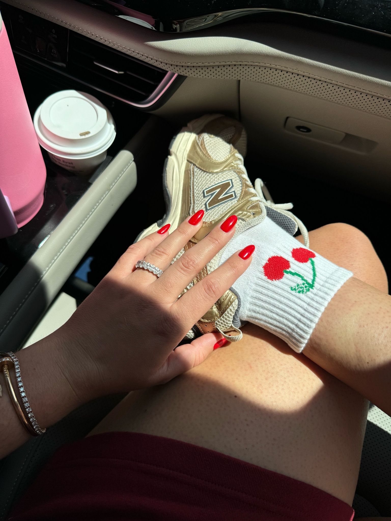 cherry ankle socks + gold New Balance sneakers 

#LTKSeasonal #LTKFindsUnder100 #LTKActive