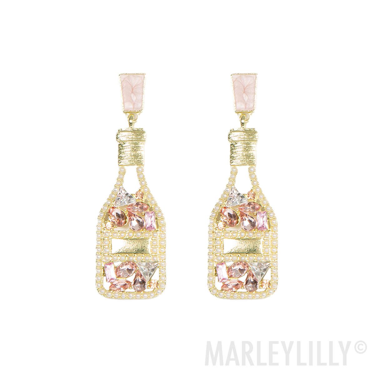 Rosé All Day Earrings | Marleylilly