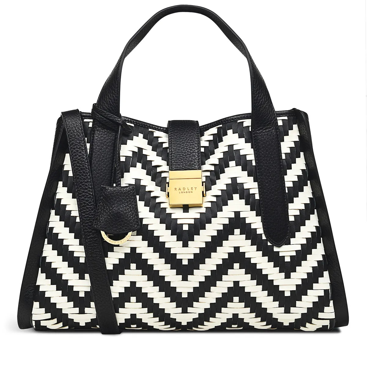 Medium Sized Grab Bag | Sloane Street Chevron Stripe SS24 | Radley | Radley London US