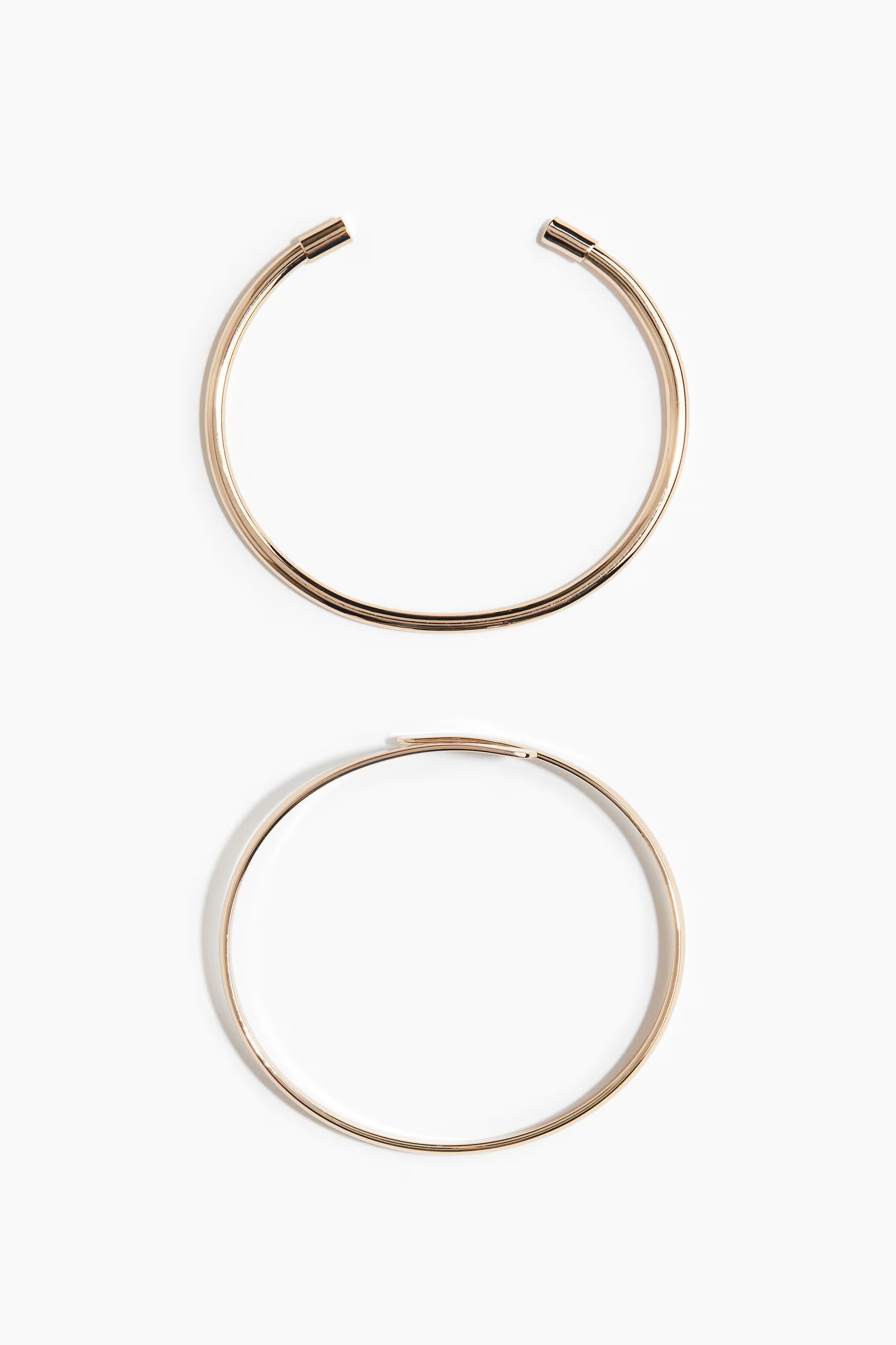 2-Pack Bangles - Gold-colored - Ladies | H&M US | H&M (US + CA)