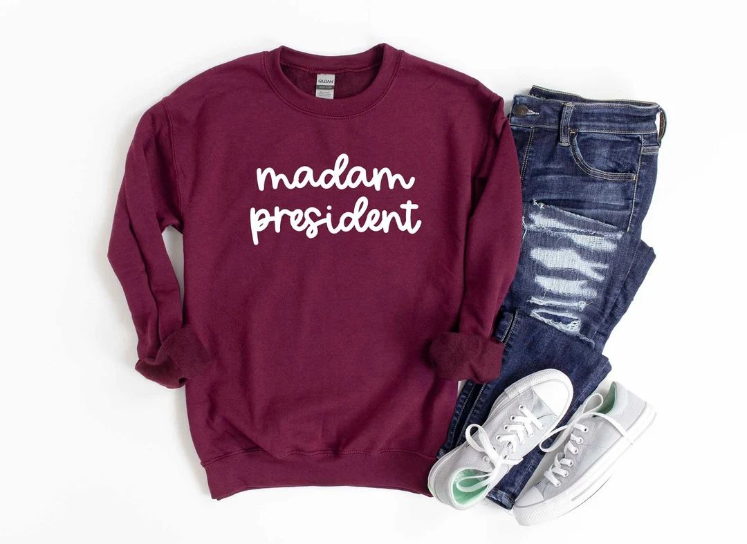 Madam President Sweatshirt, MP Kamala Harris Shirt, Kamala Harris 2024 Elections - Etsy | Etsy (US)