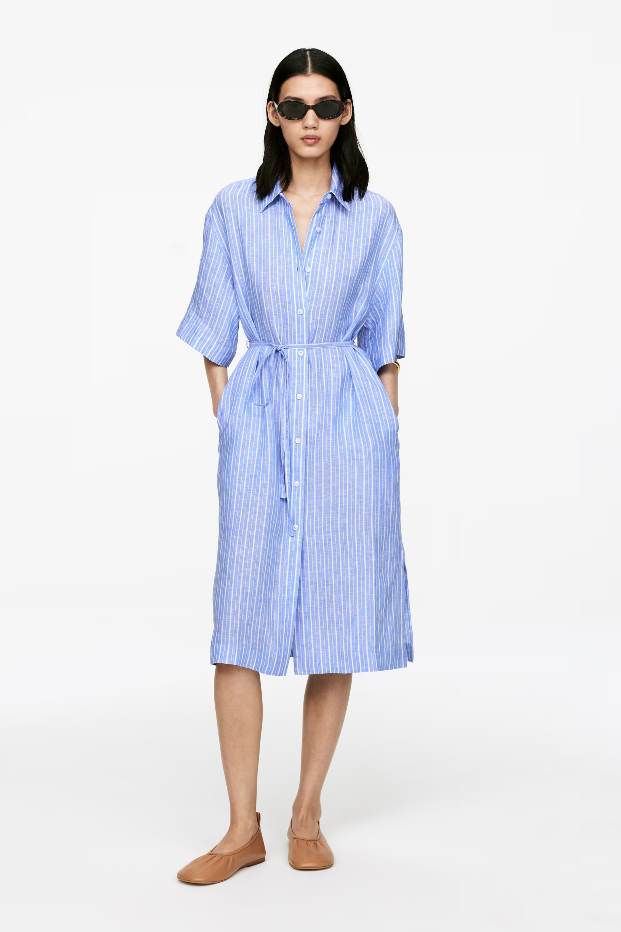 Linen Shirt Dress | H&M (UK, MY, IN, SG, PH, TW, HK)