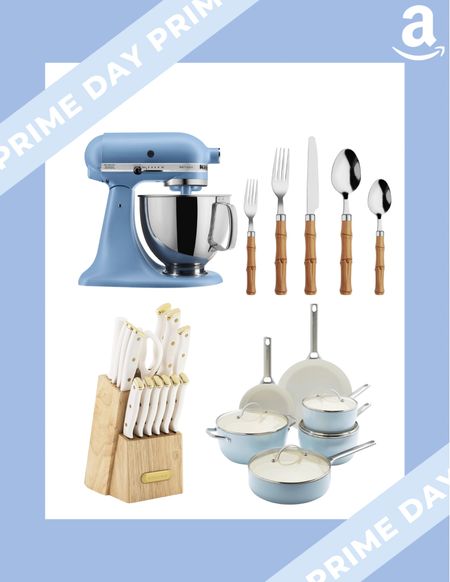 Amazon prime day deals!! So many great deals on our favorite kitchen items!! Like this green pan set, our fav bamboo flatware, kitchen aid mixers and Farberware knife sets!

#LTKsalealert #LTKhome #LTKunder50