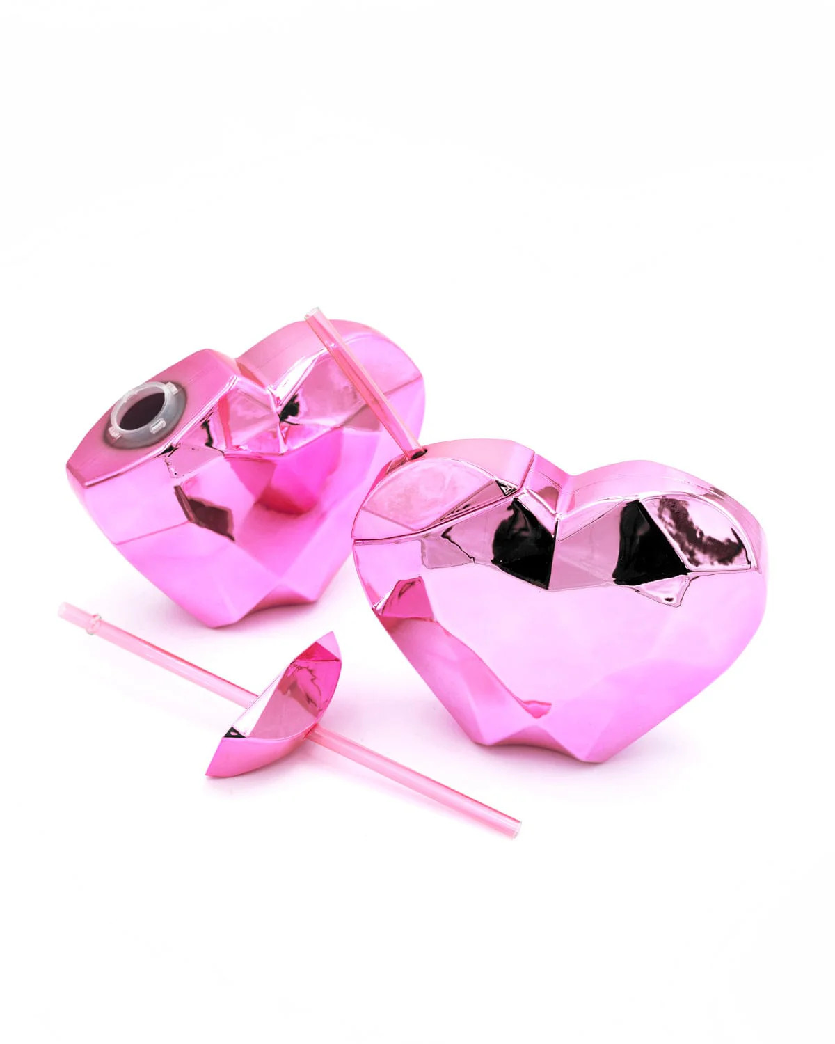 Disco Heart Sipper of 2 - Pink | Packed Party