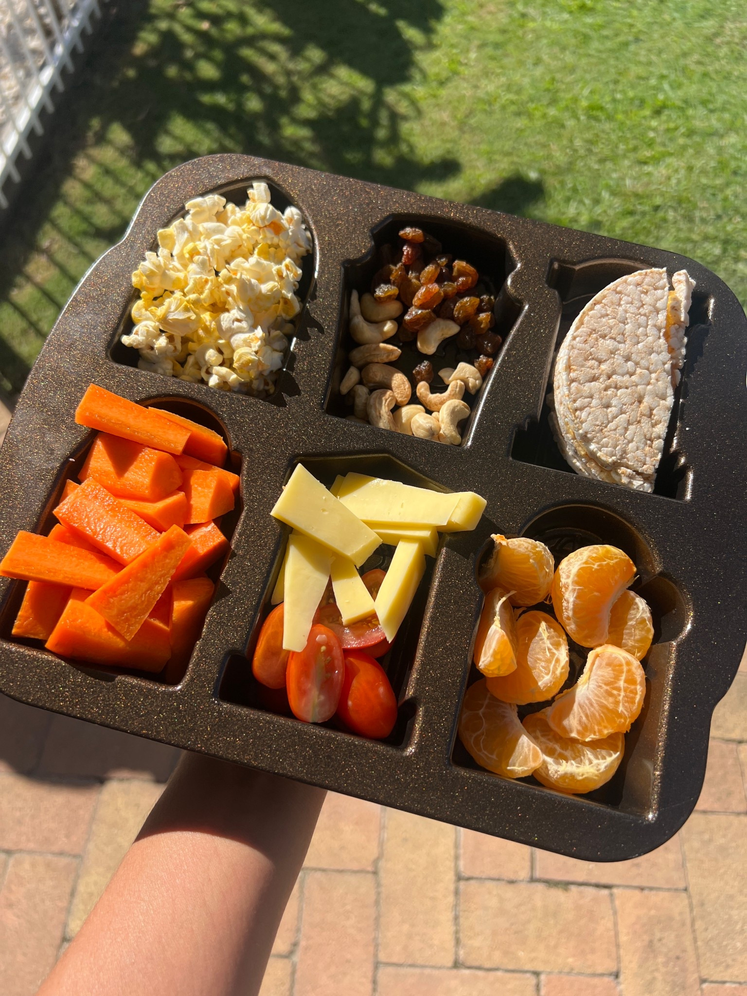 Halloween snack tray for toddlers 