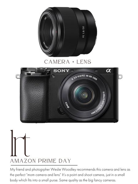 Amazon PRIME DAY DEALS! Sony point & shoot camera. My friend and photogrpher Weslie Woodley recommends this camera and lens as the perfect “mom camera and lens” It’s a point and shoot camera, just in a small body which fits into a small purse. Same quality as the big fancy cameras. 

#LTKxPrime #LTKGiftGuide #LTKhome