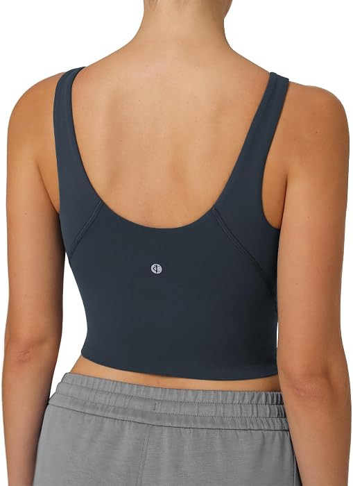 Colorfulkoala Dreamlux Women's High\u2011Neck U\u2011Back Padded Sports Bra | Amazon (US)
