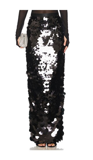 Gia Sequin Skirt in Black | Revolve Clothing (Global)