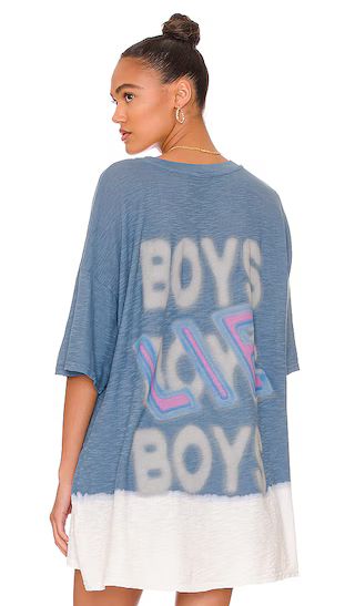 Boys Lie Stormy BF Tee in Navy | Revolve Clothing (Global)