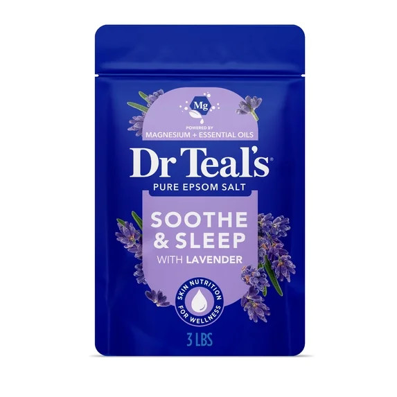 Dr Teal's Epsom Salt Magnesium Soak, Soothe & Sleep with Lavender, 3 lbs | Walmart (US)
