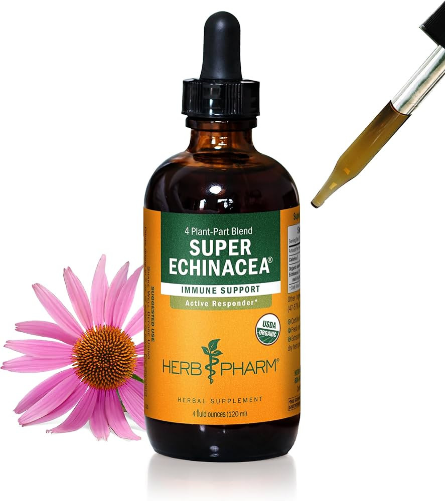 Herb Pharm Certified Organic Super Echinacea Liquid Extract for Active Immune System Support - 4 ... | Amazon (US)