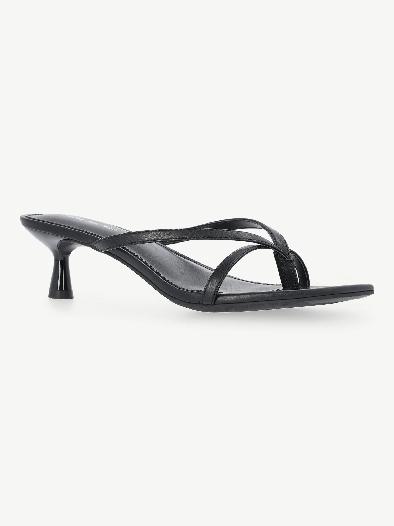 No Boundaries Kitten Heel Sandals, Women's | Walmart (US)