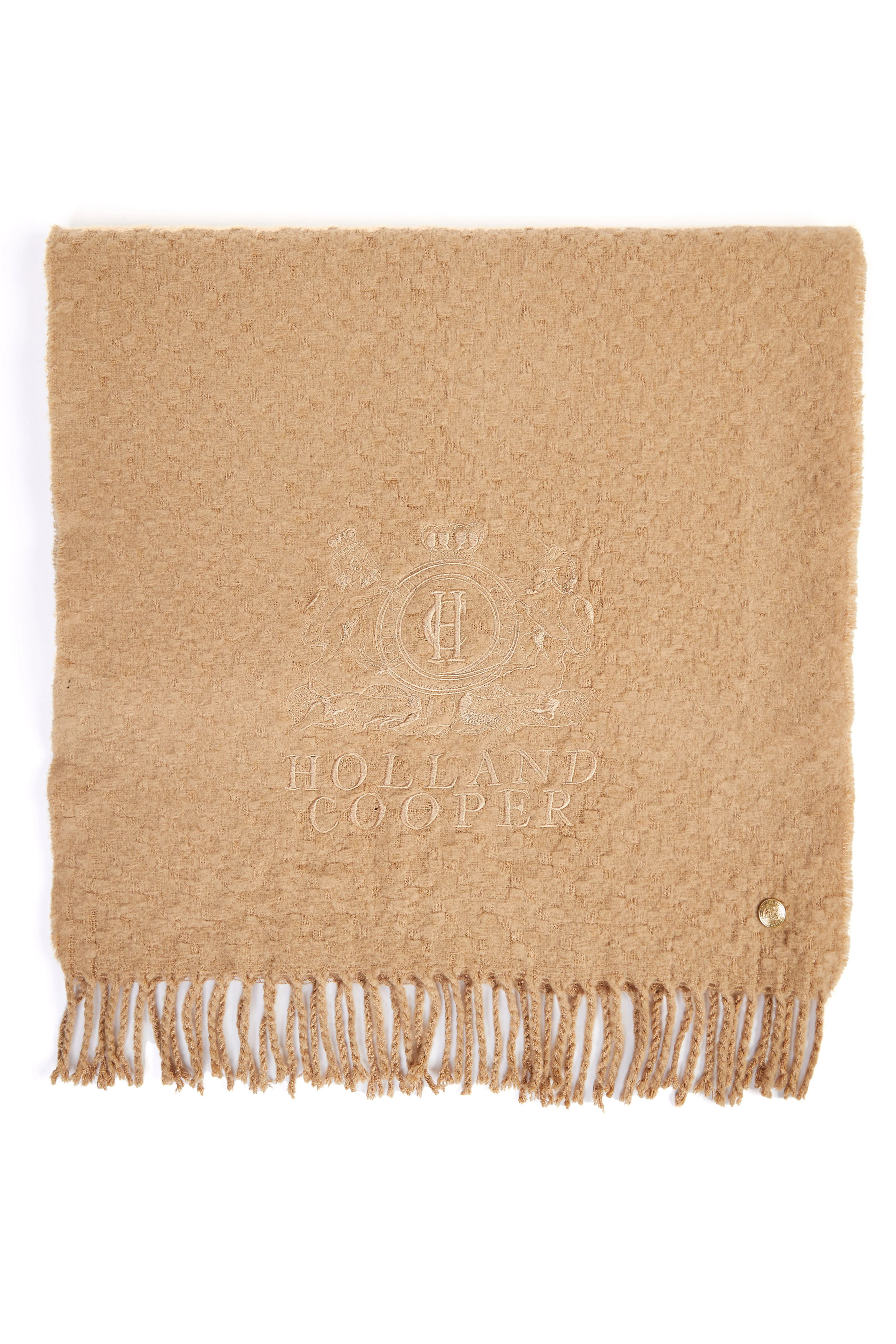 HC Chelsea Scarf (Camel) | Holland Cooper
