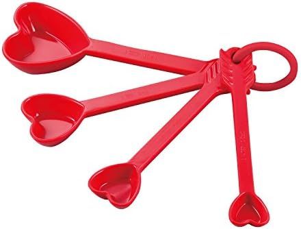 Gourmet Art Heart Measuring Cups and Spoons Set for Indoors Outdoors Use, Party, Wedding, Birthda... | Amazon (US)