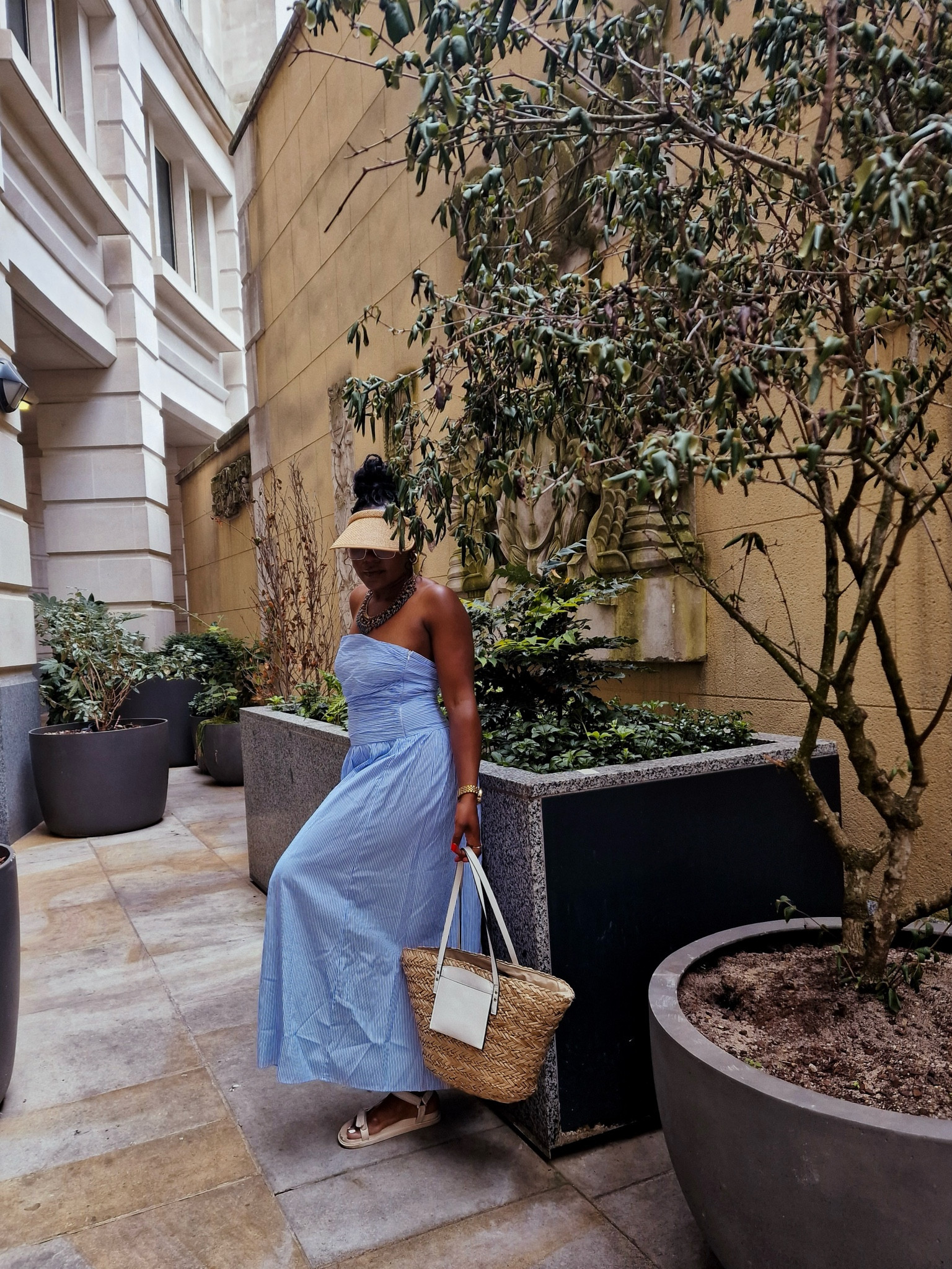 Pin stripped dress 

#LTKuk #LTKmidsize #LTKsale