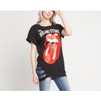 Rolling Stones T Shirt Classic Logo Off Shoulder Oversize Womens Distressed | Etsy (US)