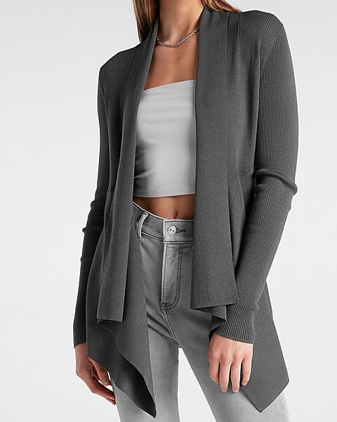 Draped Front Cardigan | Express