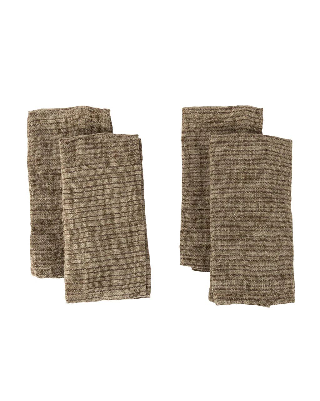 Brown Striped Napkin (Set of 4) | McGee & Co.