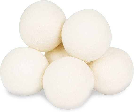 Wool Dryer Balls - Smart Sheep 6-Pack - XL Premium Natural Fabric Softener Award-Winning - Wool B... | Amazon (US)