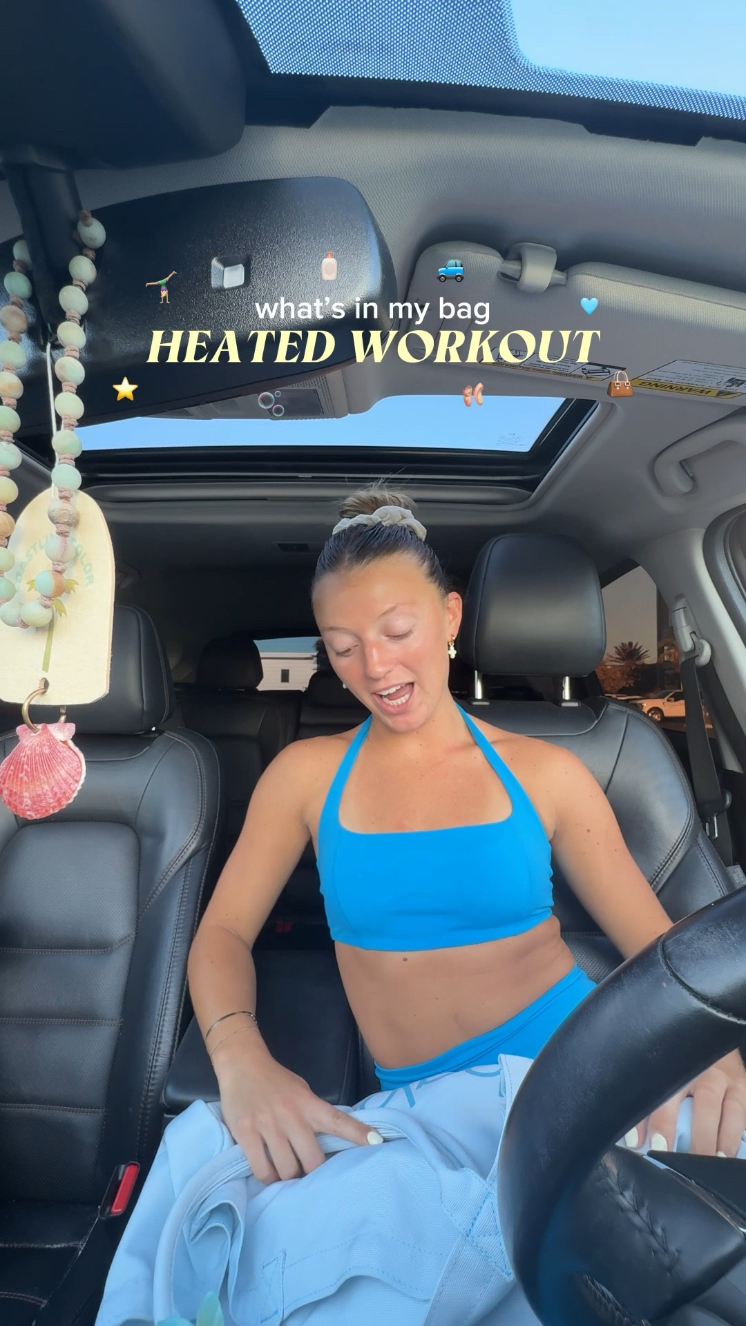 everything i pack in my bag for my heated workout classes 🩵 

#LTKfitnessgoals #LTKActive