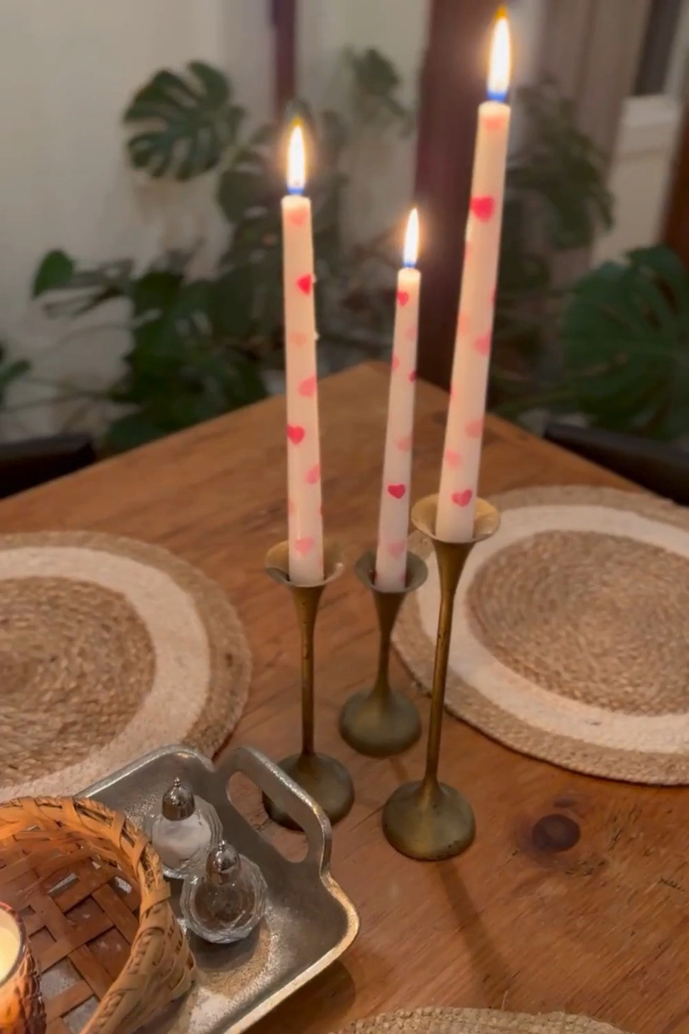 Pre- Valentine’s Day, candle lit dinner with my boys 🩷 love being a boy mama 💕

Putting these DIY heart candles to use! Linking the inspo for these heart taper candles, and sharing all the details about this DIY Valentine's Day decor project on the blog: www.tantrumsandtools.com/diy-valentines-decorations

Valentines Day decor | Valentine home decor ideas | seasonal decor swap | winter to Valentine decorating | subtle holiday decor #valentinesdaydecor #homefinds #valentinesdecor #seasonalhome 

 

#LTKdayinmylife #LTKSeasonal #LTKHome