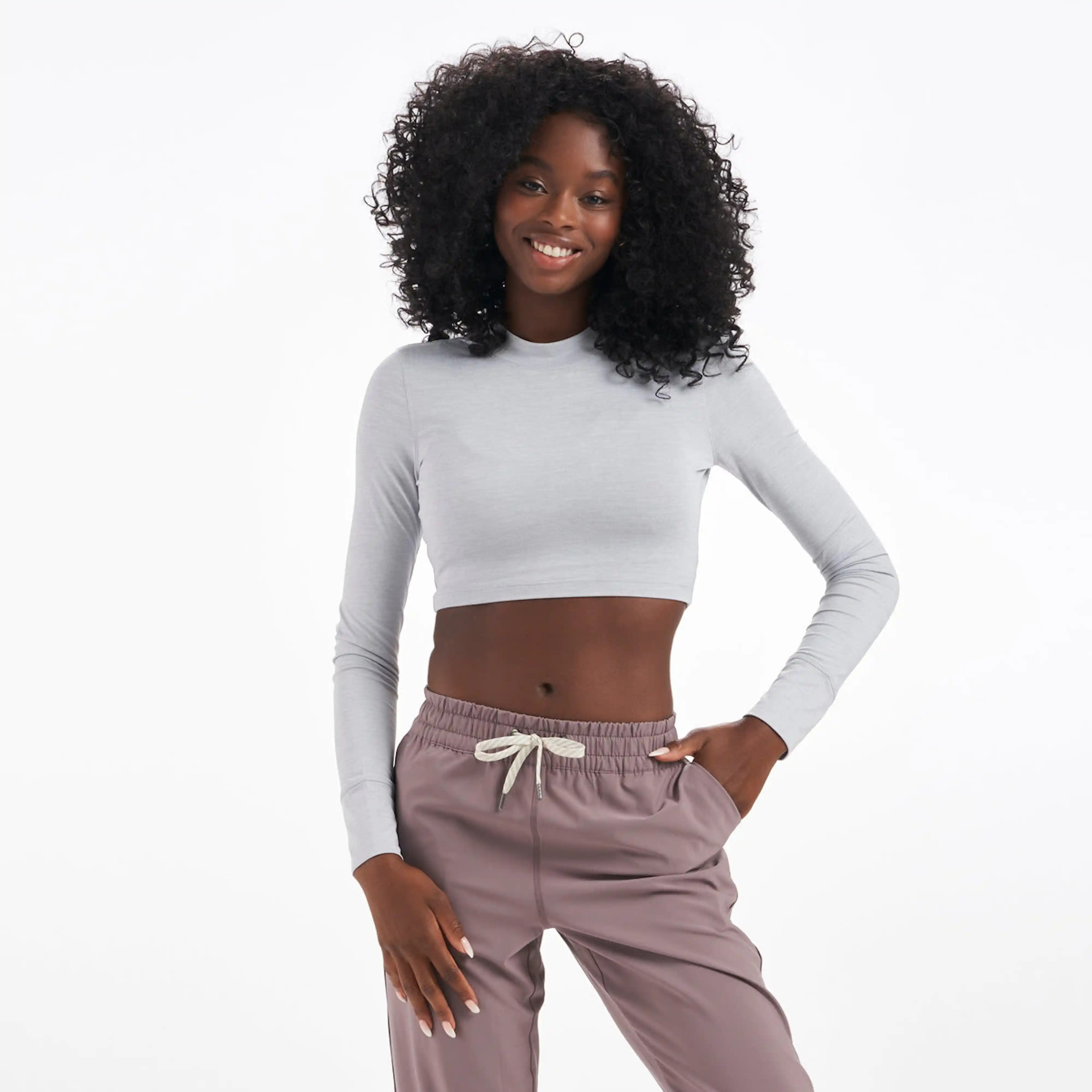 Long-Sleeve Lux Crop Tee | Vuori Clothing (US & Canada)