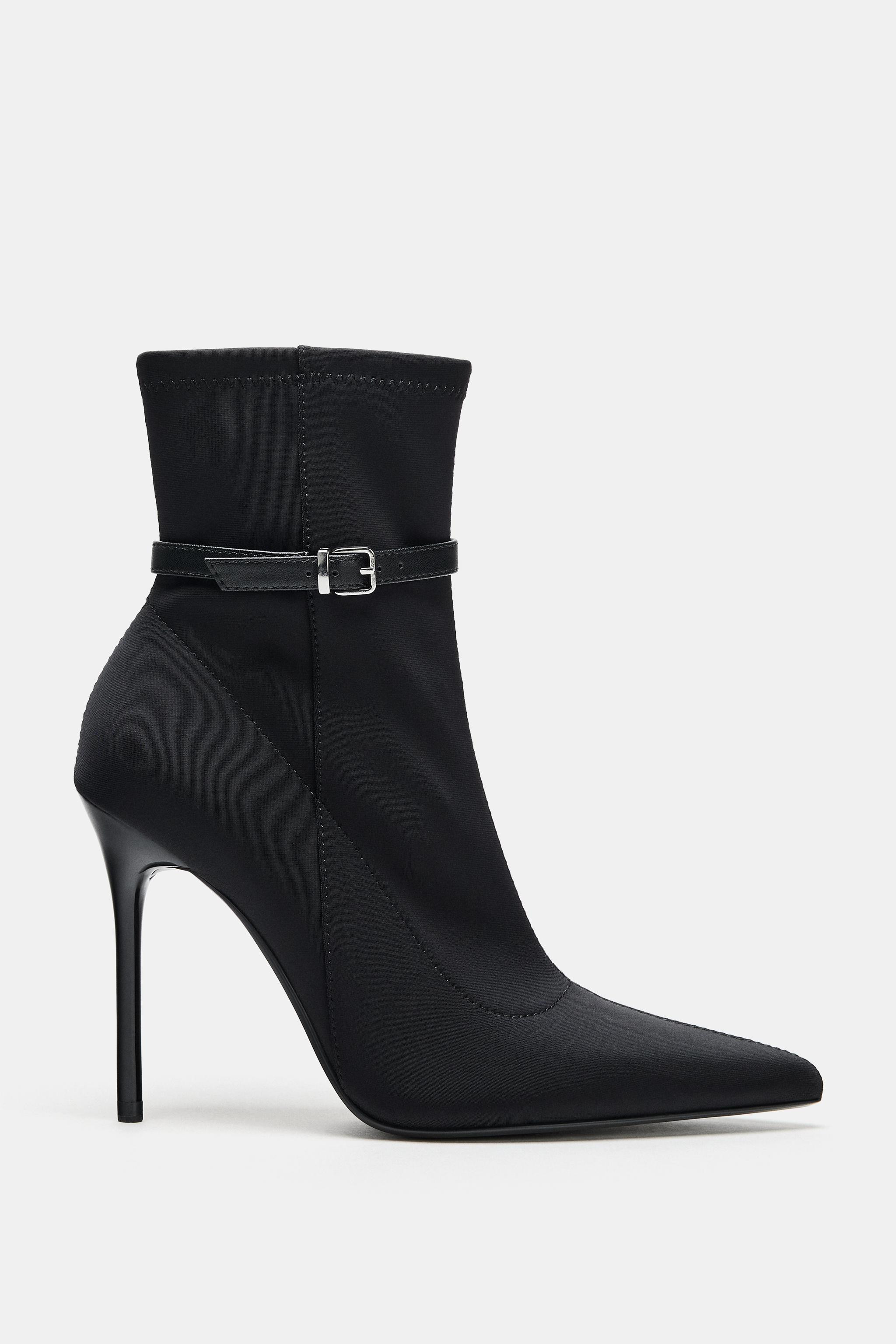 BUCKLE HEELED ANKLE BOOTS | Zara US