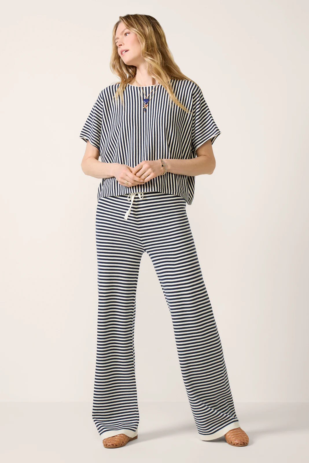 Krista Stripe Sweater Pant | Evereve