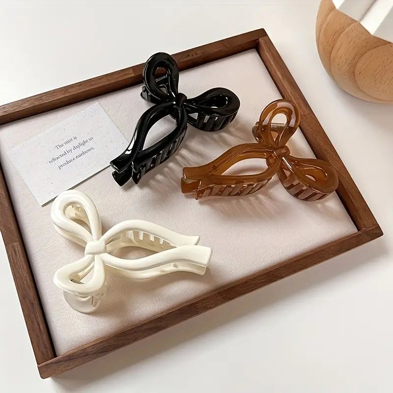 Hair Claw Clips Lovely Bowknot Shaped Clips Non Slip Clips - Temu | Temu Affiliate Program