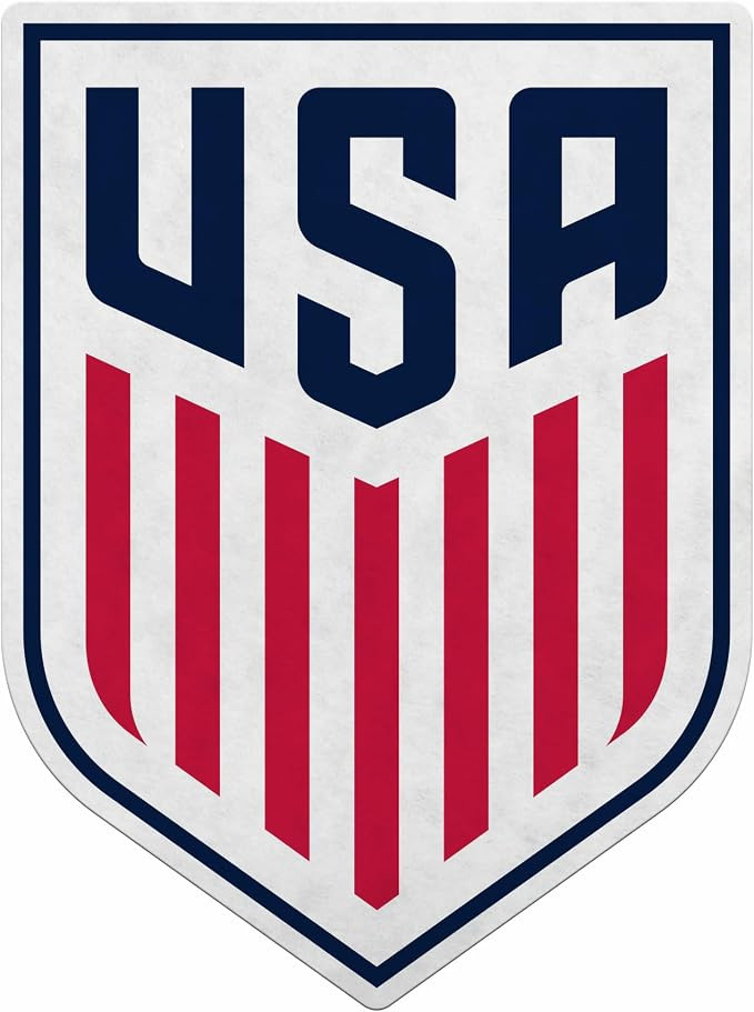 Rico Industries US Soccer Shape Cut Pennant - Home and Living Room Décor - Soft Felt EZ to Hang | Amazon (US)