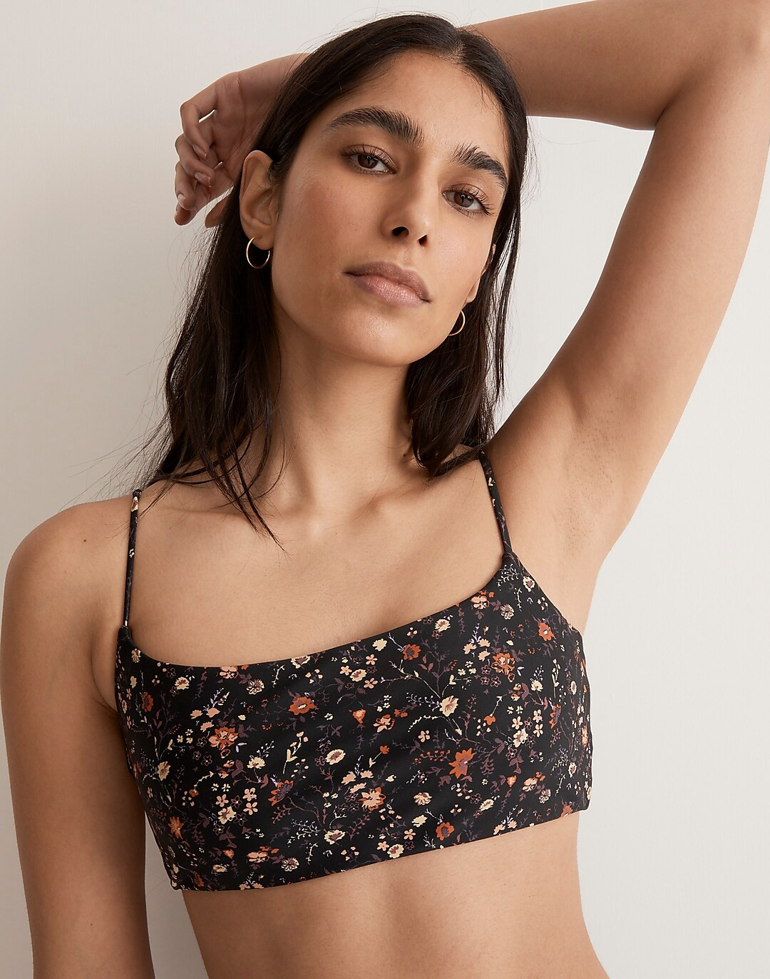 Tie-Back Bikini Top in Free Floral | Madewell