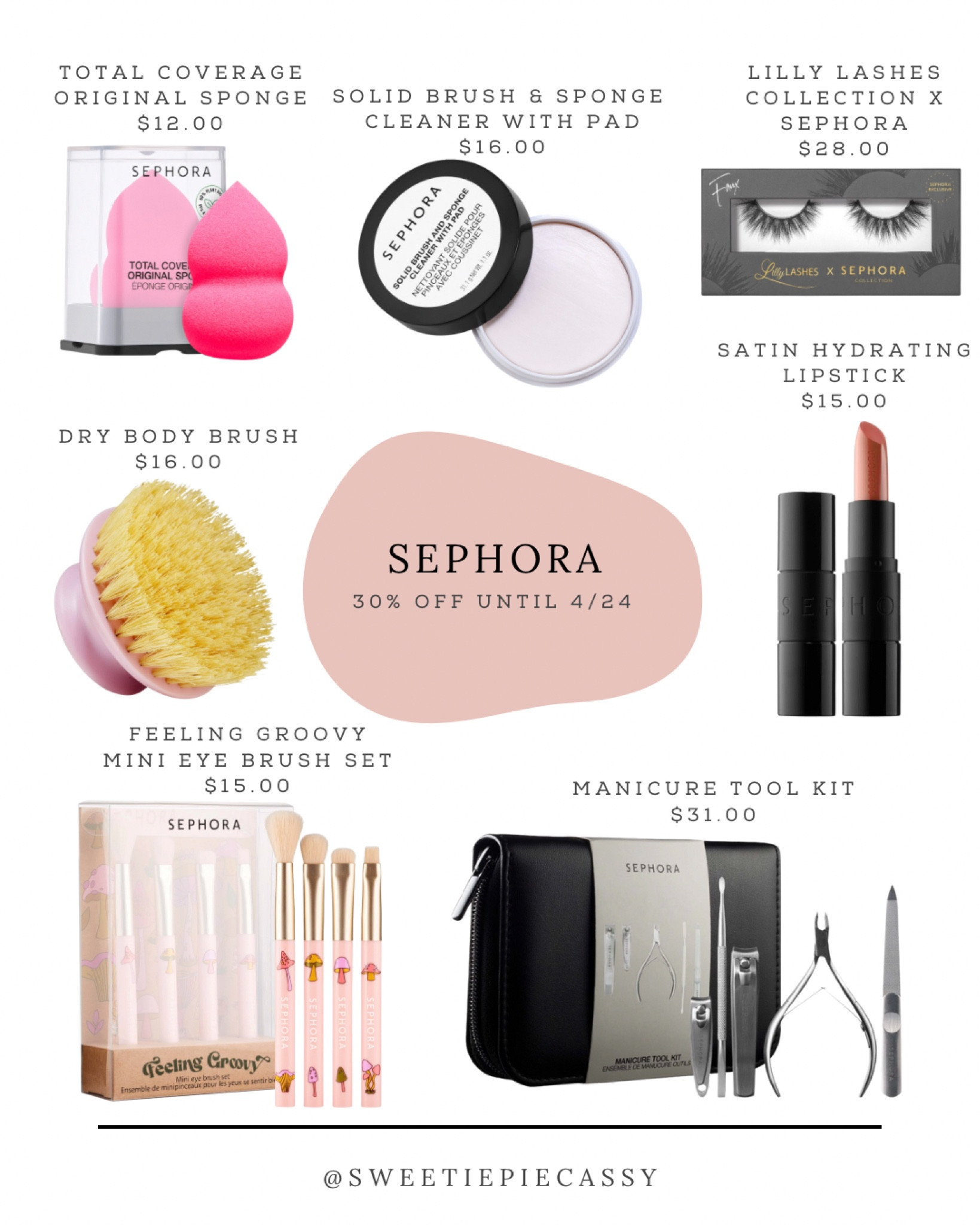 Sephora, Bath & Body, Faux Leather Makeup Brush Roll