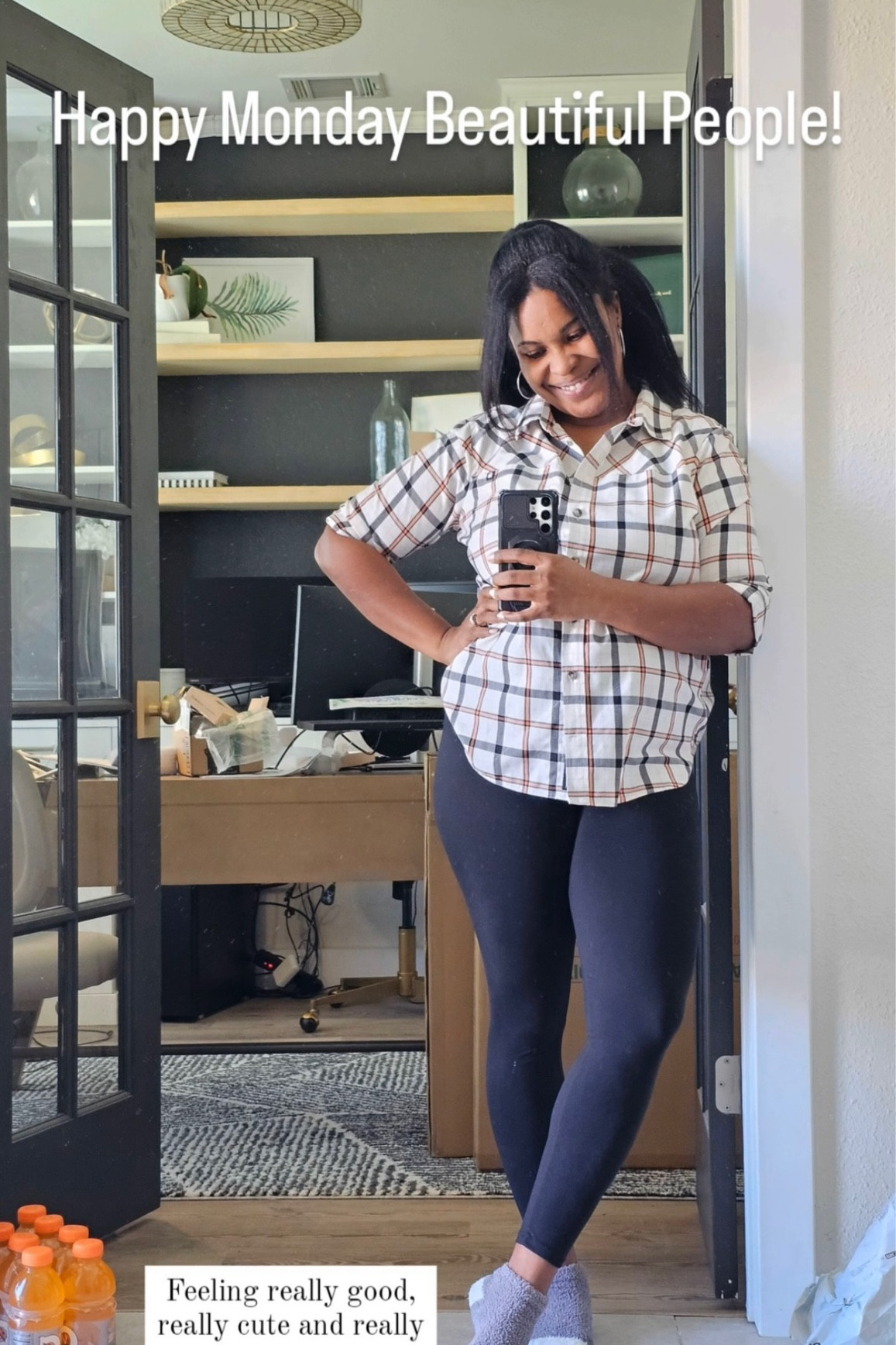 Happy Monday my beautiful people 🫶🏾 felt cute in my comfy OOTD and wanted to share options if you wanted to shop a similar look to transition your wardrobe to spring! I found dupes for my button up on Amazon that have amazing reviews. 

#LTKfindsunder50 #LTKstyletip #LTKfindsunder100