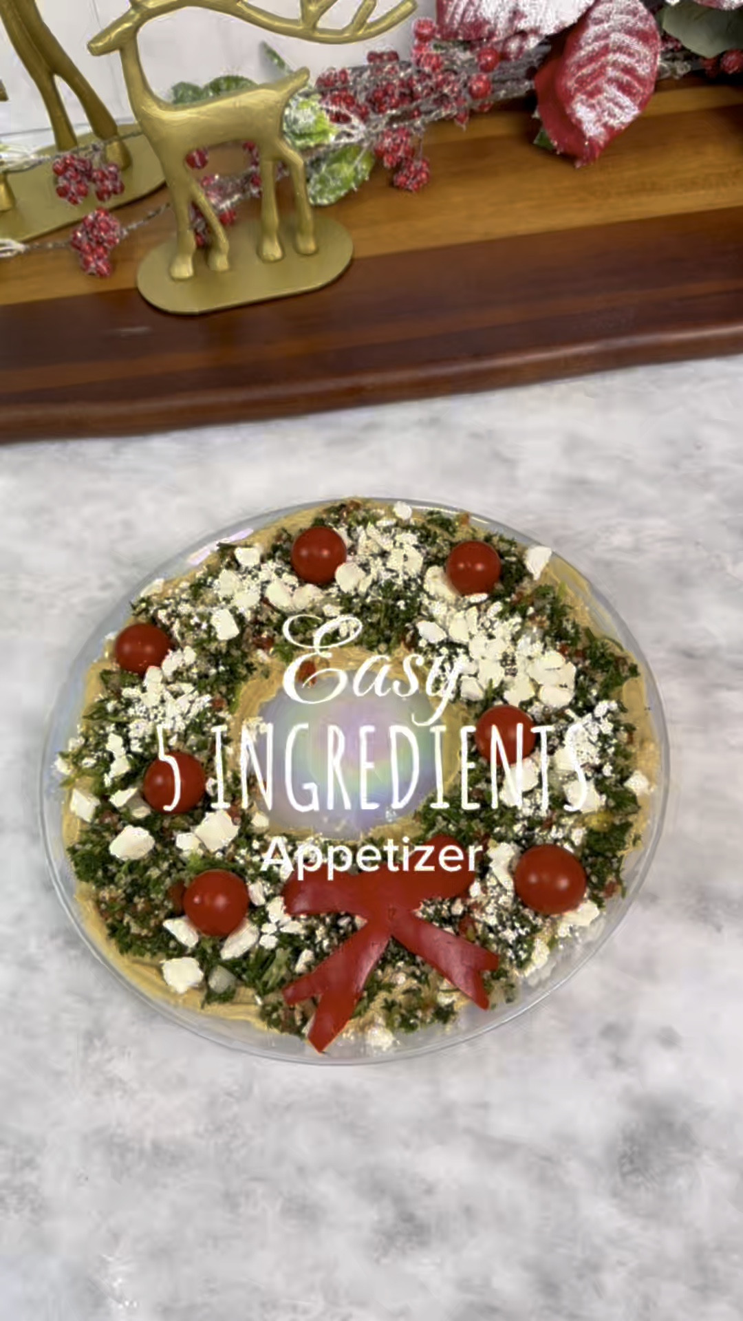 Easy 5 Ingredient Wreath Appetizer 

If you don’t know what appetizer to take to your Christmas celebration or simply want something easy to make, then this hummus, feta and tabouli wreath is for you. 🍅 🎀

Holiday Appetizers, Christmas Appetizers, Appetizers, Holiday Wreath

#LTKWatchNow #LTKParties #LTKHoliday