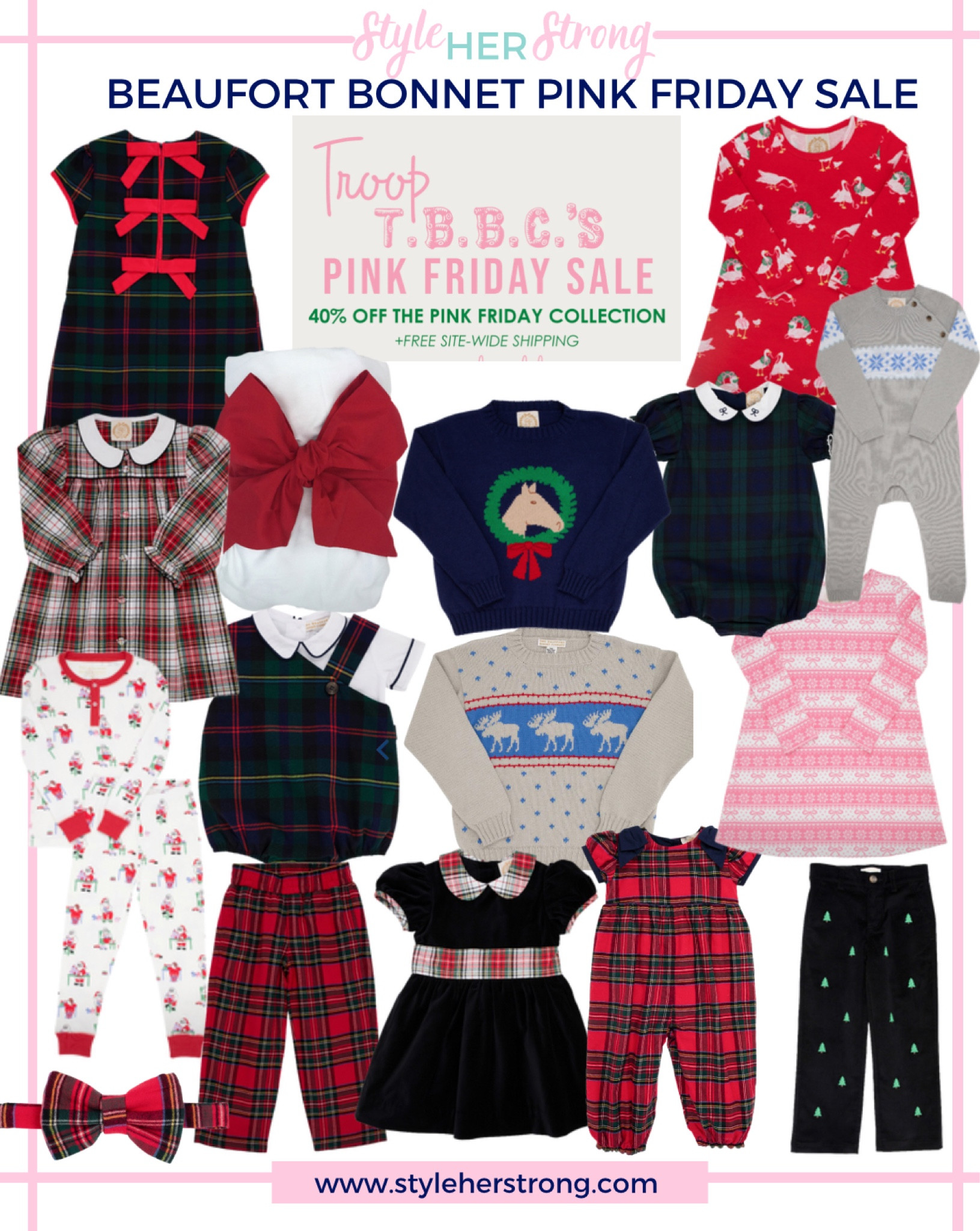 Beaufort Bonnet Pink Friday Sale get an extra 40% off sale styles including tons of holiday styles 

#LTKCyberWeek #LTKkids #LTKHoliday