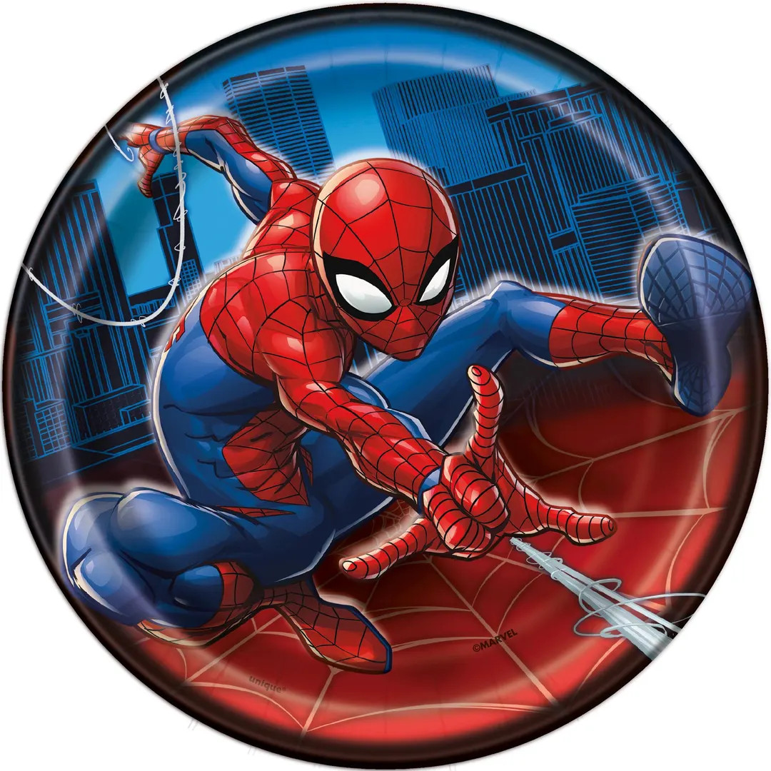 Spiderman Paper Party Dessert Plates, Spiderman Birthday Party, Spiderman Party Supplies, Spiderm... | Etsy (US)