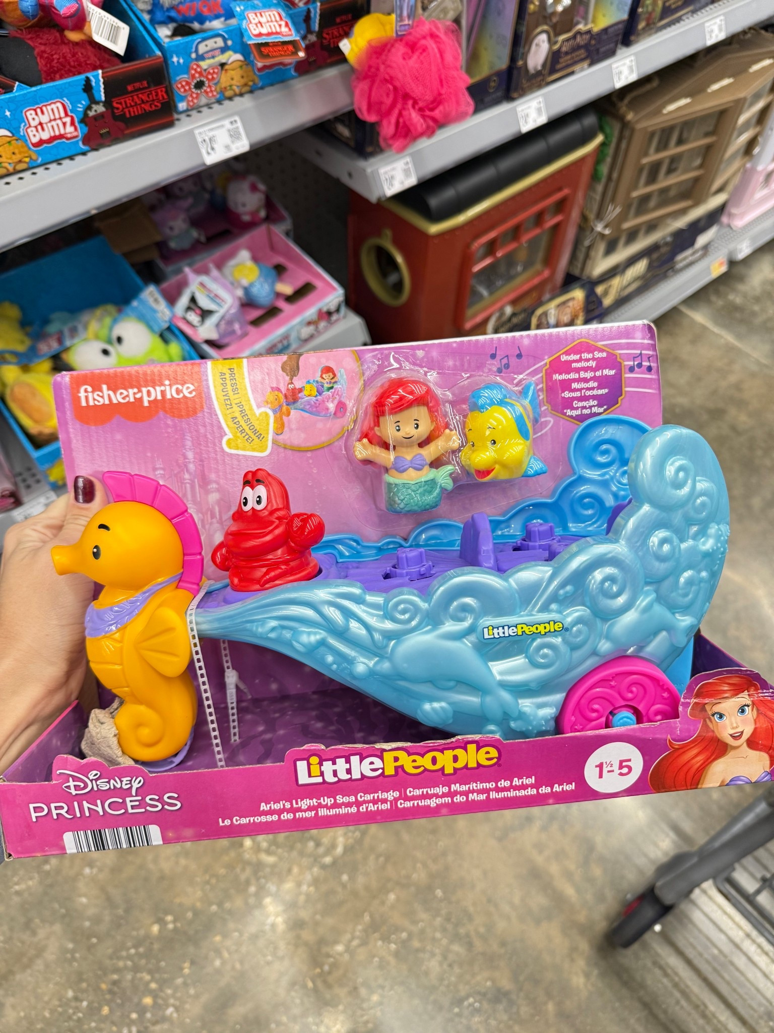 Disney Princess Ariel's Light-Up Sea Carriage Little People Musical Vehicle for Toddlers

#LTKKids #LTKHoliday #LTKGiftGuide