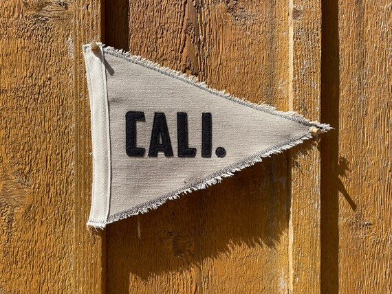 Vintage Inspired Teal Duck Canvas CALI Pennant Banner Flag | Etsy | Etsy (US)