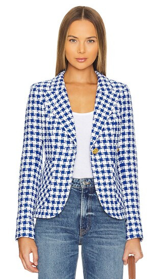 Smythe Duchess Blazer in Blue. - size 4 (also in 0) | Revolve Clothing (Global)