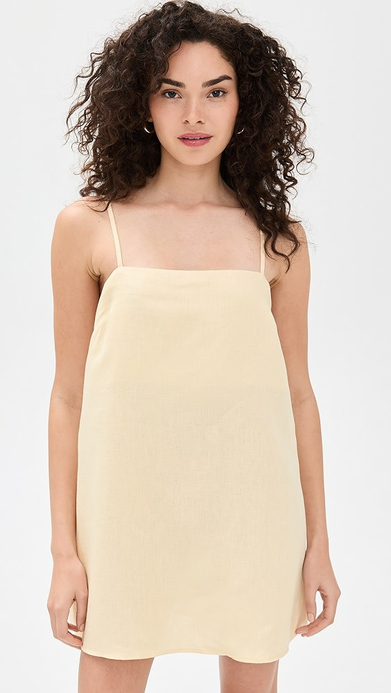 Reformation Aubree Linen Dress | Shopbop | Shopbop