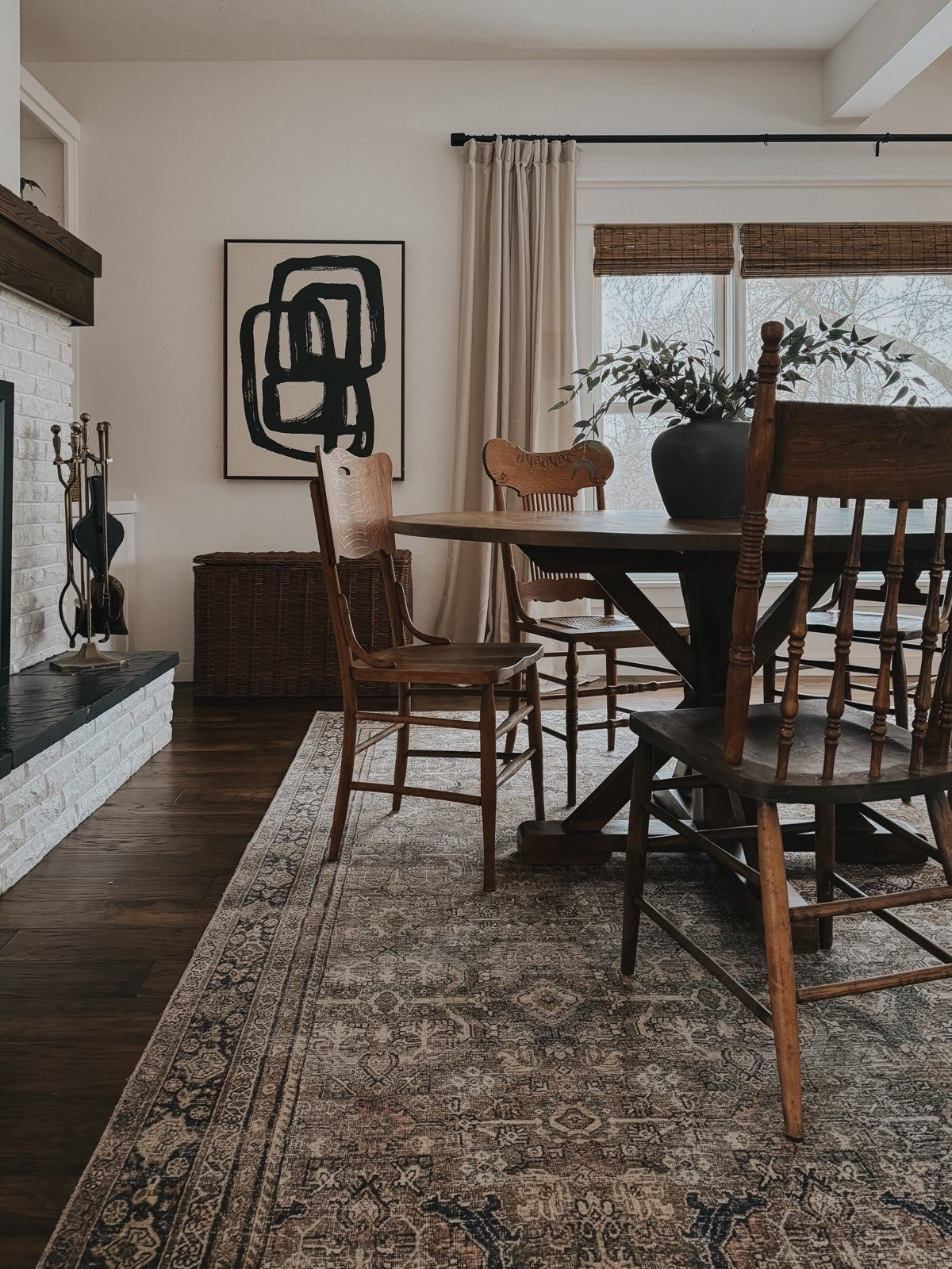 This week at the house, I switched up our living room and dining room! I am loving it so far!All links are below! The table and our kitchen dining chairs, as well as our fireplace tool set were all thrifted So I linked some similar ones!#dining #fireplacedining #homedecor #diningstyle #fireplace

#LTKSeasonal #LTKhome #LTKstyletip