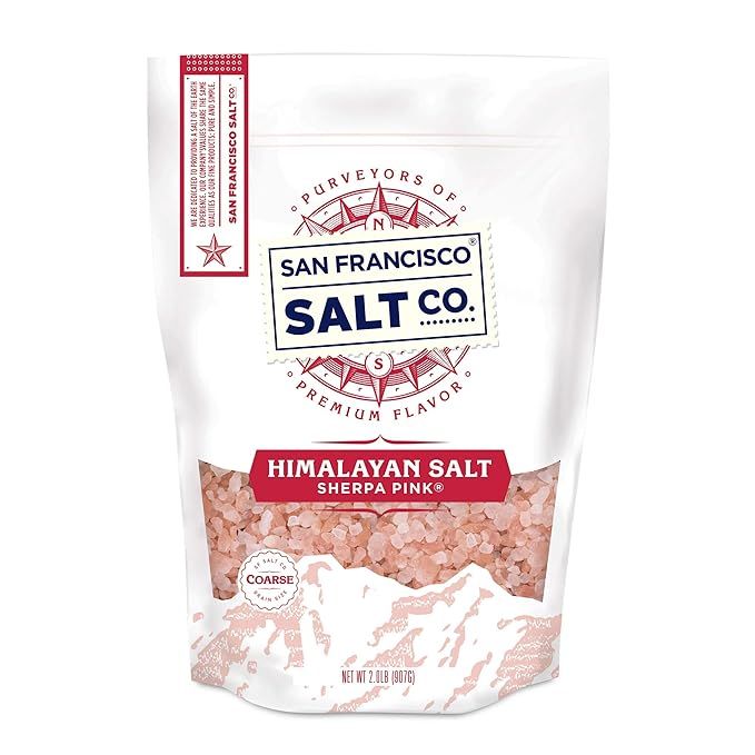 Sherpa Pink Himalayan Salt - 2 lb. Bag Coarse Grain - for Grinders and Salt Mills | Amazon (US)