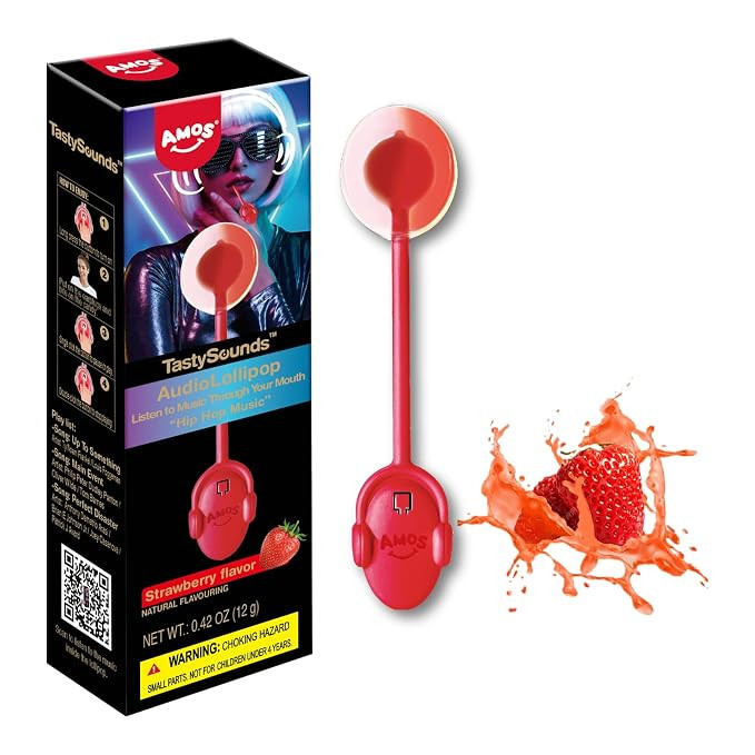 Amos Music Lollipop Candy, Audio Singing Lollipop, Unique Halloween Candy Gift, Individually Wrap... | Amazon (US)