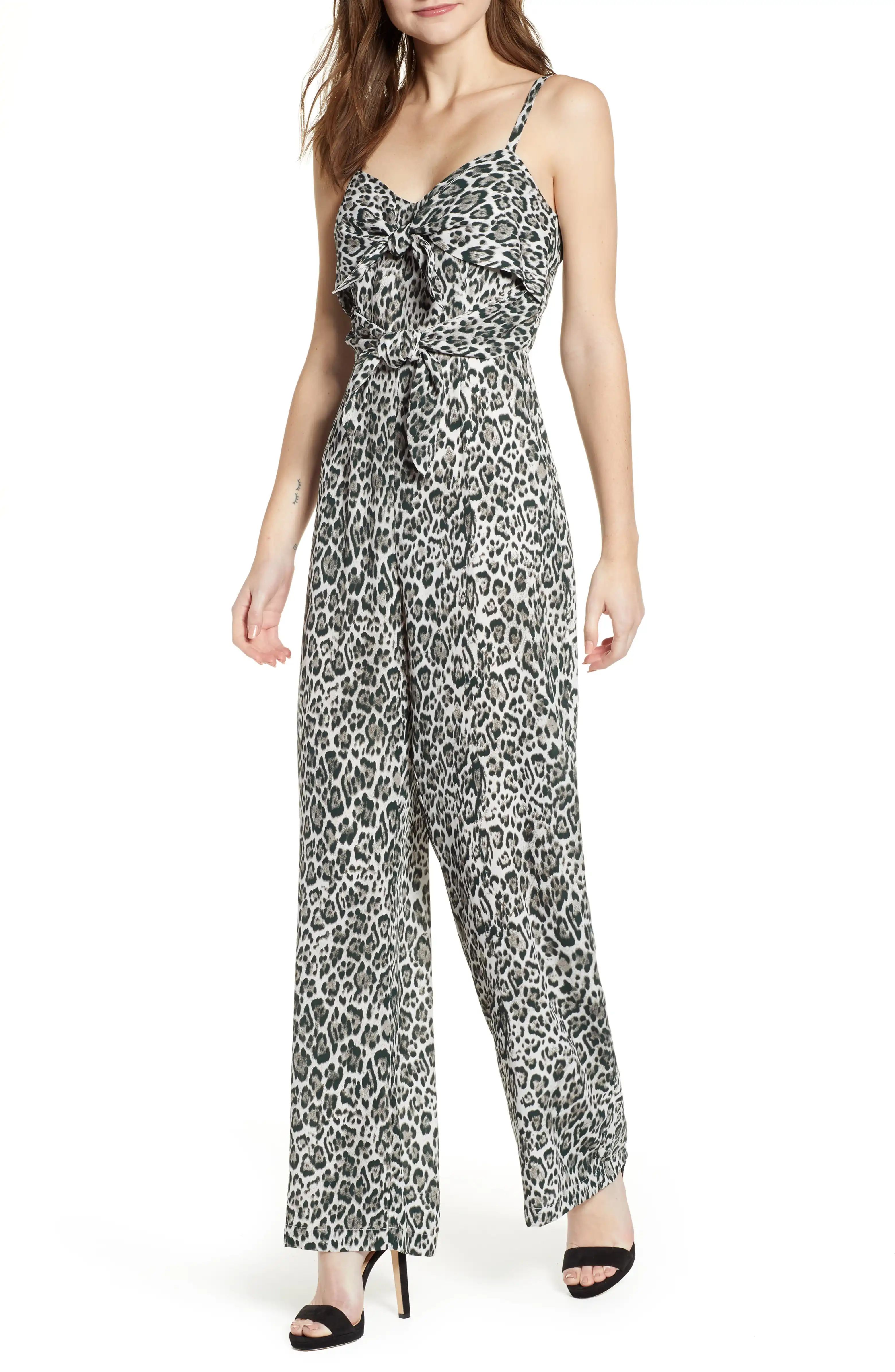 Tie Front JumpsuitSOCIALITE | Nordstrom
