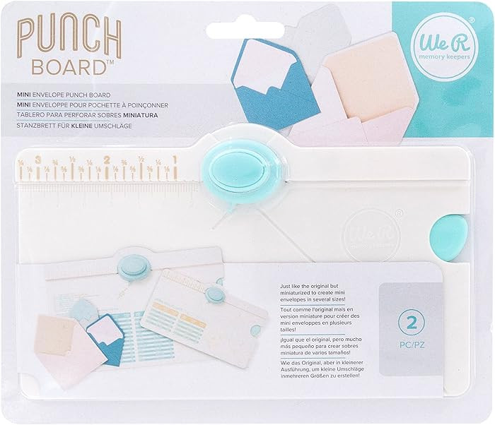 We R Memory Keepers Mini Envelope Punch Board, Scoring Tool, Corner Punch, Measuring Guide, Envel... | Amazon (US)