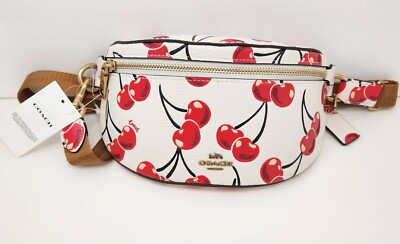 Coach Bethany Belt Bag With Cherry Print CB610 Chalk Cream Fanny Pack NWT  | eBay | eBay US