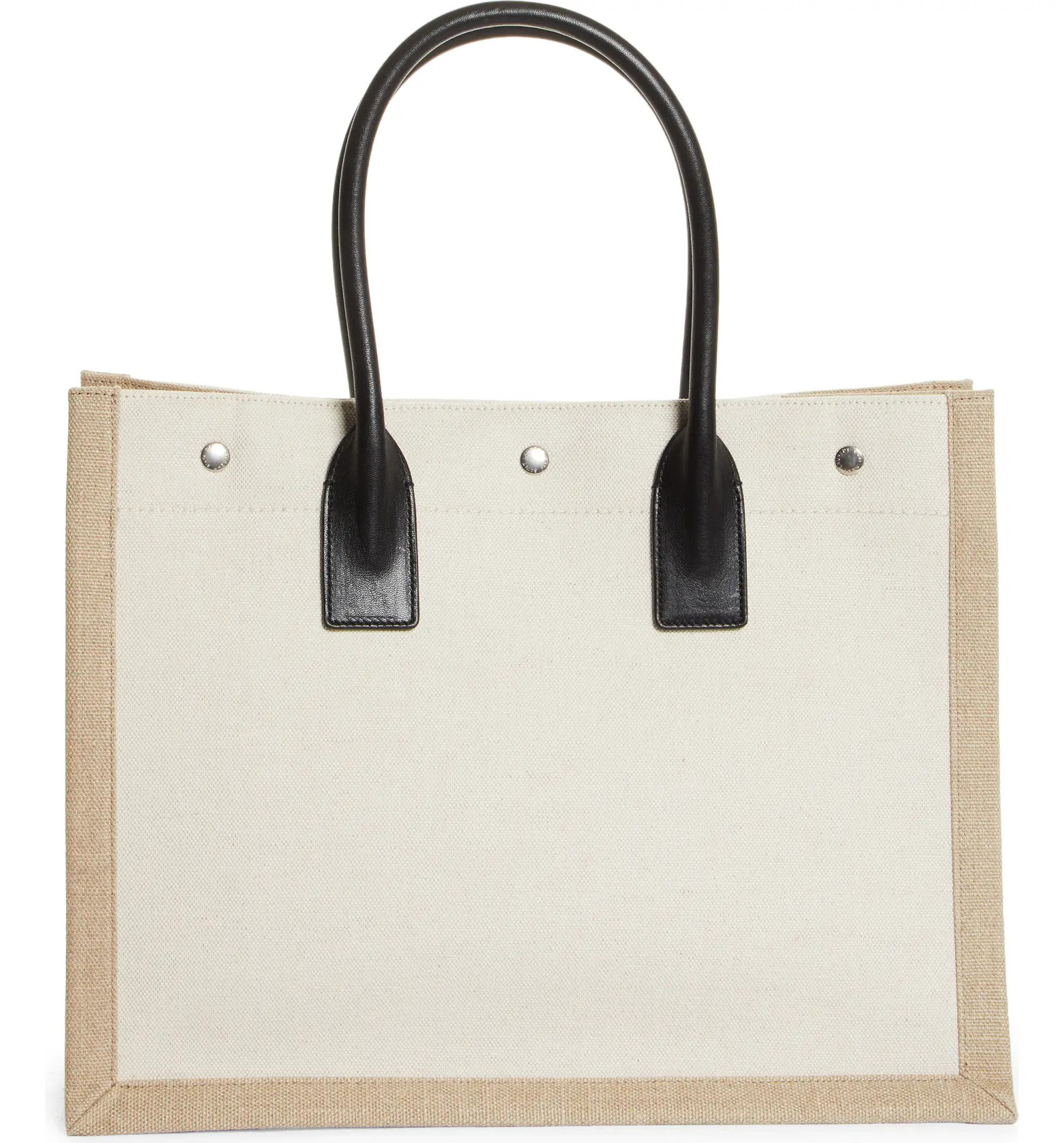 Saint Laurent Rive Gauche Logo Canvas Tote | Nordstrom | Nordstrom