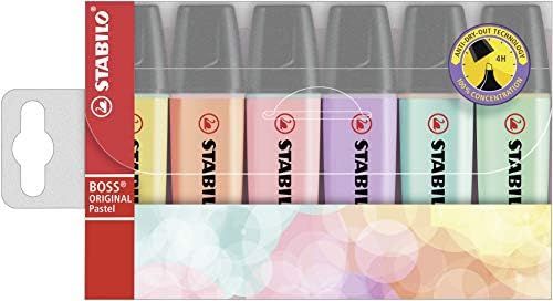 Stabilo BOSS Original Highlighter, Pastels - 6-color Set | Amazon (US)
