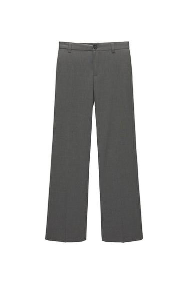 Smart straight-leg trousers | PULL and BEAR UK